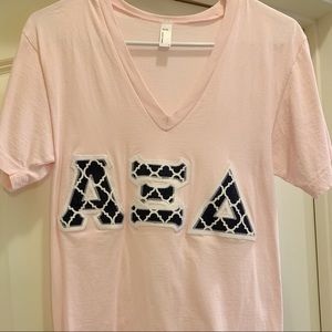 Alpha Xi Delta Stitched letter shirt